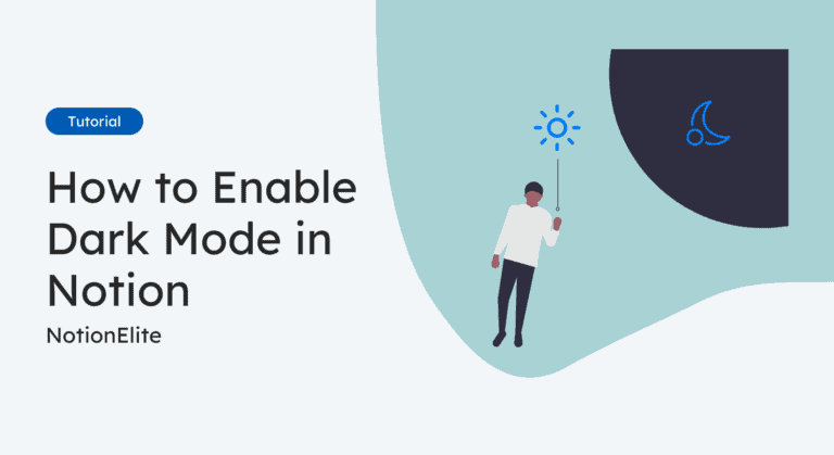enable dark mode in notion