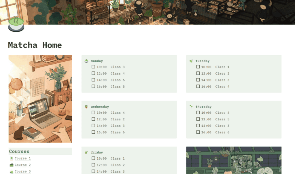 matcha student planner