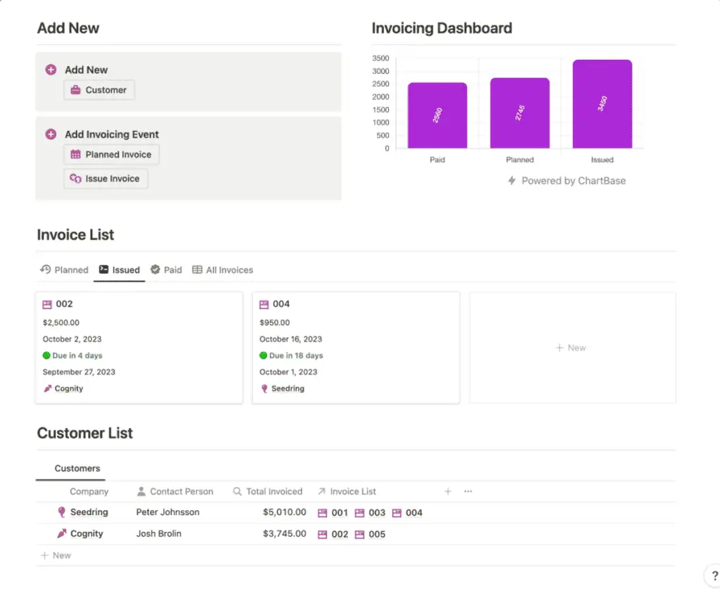 notion invoicing os