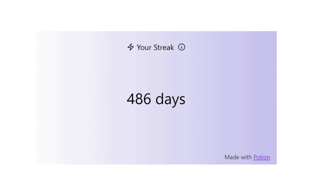 notion streak widget