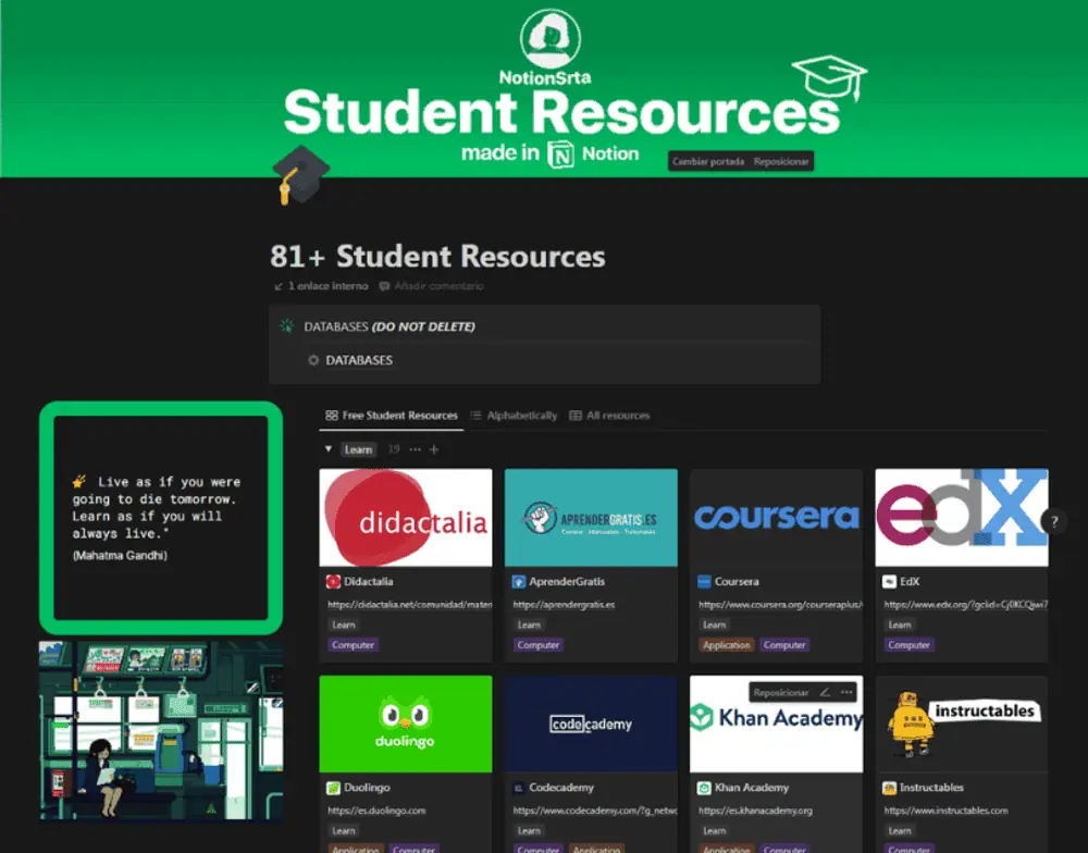 student resources